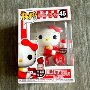 Hello Kitty x Cup Noodles Funko Pop! 45 Riding Bike with Noodle Cup Unopened